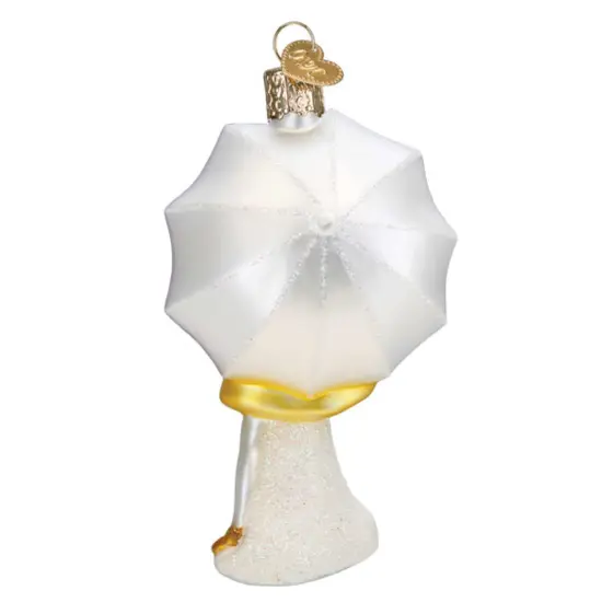 Old World Christmas 5.0 Inch Morton Umbrella Girl Tree Ornament , Ornament Little Girl Umbrella Yellow {2}