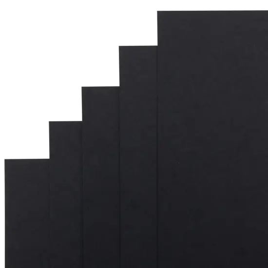 Harmony Hues 65# Cardstock 8.5"X11" 100/Pkg-Midnight Black {6}
