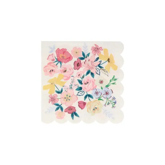 ENGLISH GARDEN FLORAL PARTY NAPKINS {6}
