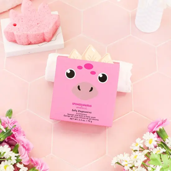 SALLY STEGOSAURUS SHOWER BUFFER SPONGE {2}
