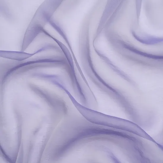 1 Yard Lavender and Silver Iridescent Chiffon-Like Silk Voile 54" Wide, Silk Lightweight Sheer Fabric {1}