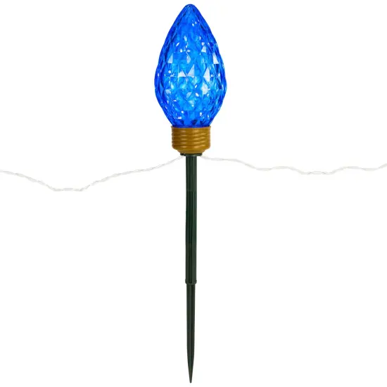 Northlight LED Lighted C9 Style Christmas Pathway Lawn Stakes - 8 ft - Multi - 5-Count {5}