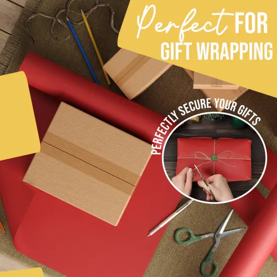 Kraft Paper Roll 17.75" X 1320" (110' Ft) Colored Paper Roll - Packing Paper Roll - Craft Supplies - Kraft Wrapping Paper Perfect as Shipping Paper Craft Paper Roll by Crown Display Red {5}