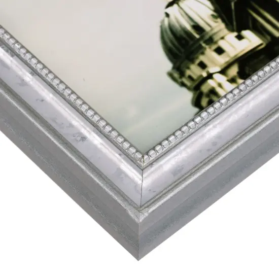 23x35 Picture Frame, Stratton 0.75 Inch Wood Moulding, Wall Display Frame for Art, Posters, or Photos by wallsthatspeak Silver {2}