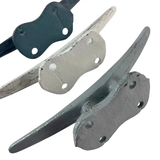 Boat Cleat Hooks in Blue, Gray, White &ndash; Nautical D&eacute;cor for Towel, Key, Coat {7}