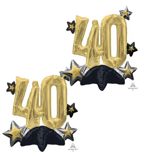 Celebrate 40 Upright Foil Balloon 21 Inch Air Fill Only {3}