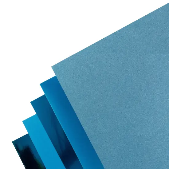 Harmony Precious Metals Cardstock 8.5"X11" 20/Pkg-Teal {6}