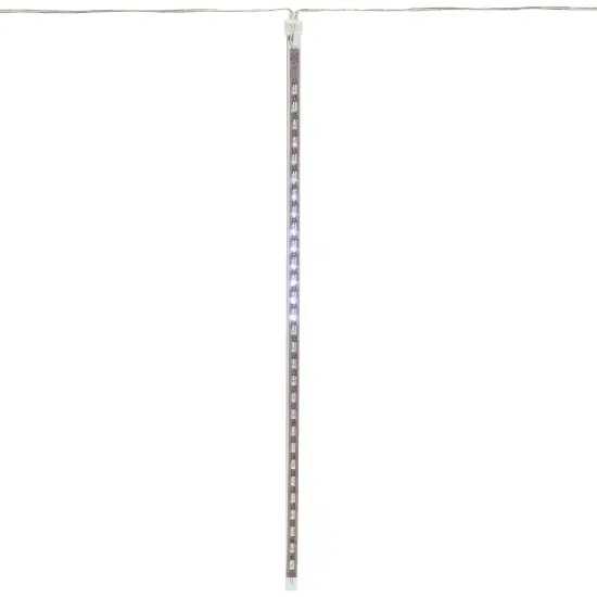 Northlight LED Dripping Icicle Christmas Tube Lights- White - 20.5' Clear Wire - 10ct {7}