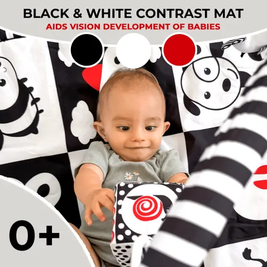 Floor Square Playmat for Babies with Sound Toys {3}