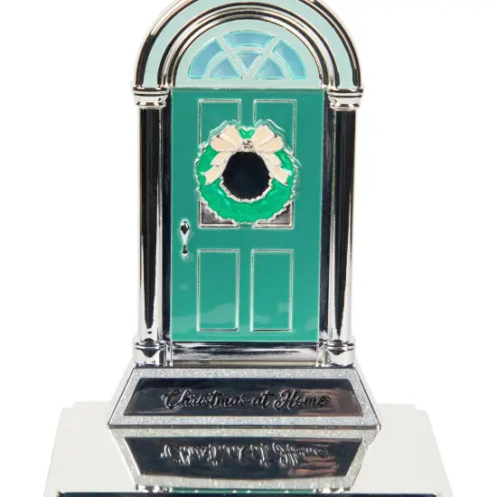 Northlight Christmas At Home Front Door Stocking Holder - 5" Silver {5}