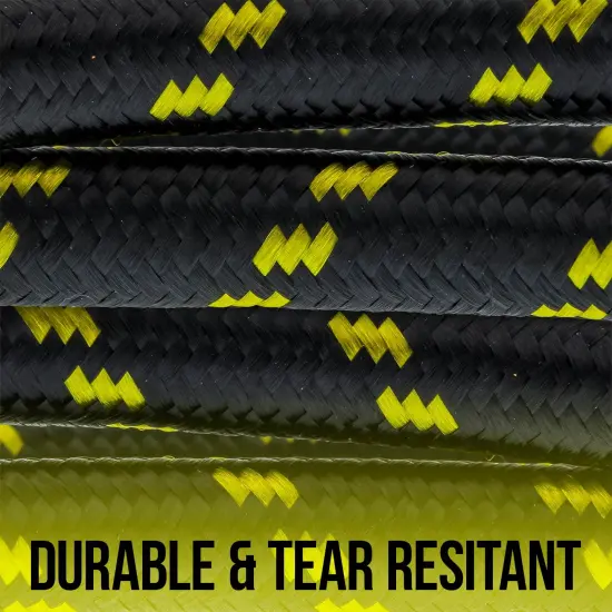 Premium 25 Foot Nylon Braided Airbrush Hose - 1/8" BSP Air Brush Adapter Fitting Connectors on Both Ends (Hose color may vary) {3}