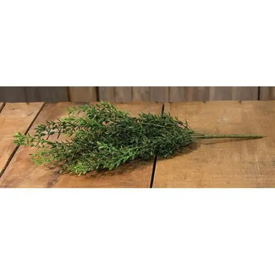19" Green New England Boxwood Bush with Plastic Stem Suitable for Any Decor {4}