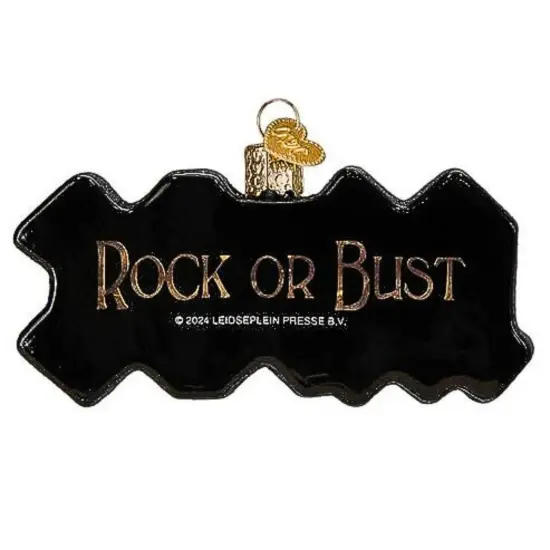 Old World Christmas 2.0 Inch Ac/Dc Christmas Tree Ornament , Australian Rock Band Red {2}