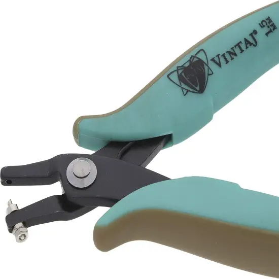 The Beadsmith Vintaj Tools 1.5mm Metal Hole Punch Pliers with Gauge Guard &ndash; Create Clean Holes &ndash; for 22 Gauge Sheet Metal or Thinner &ndash; Not Intended for Thicker Metal {3}
