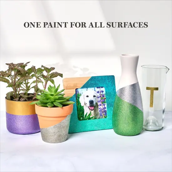 Martha Stewart&trade; Studio Lights Collection - Multi-Surface Glitter Paint Set - 10 pc. - 68708 {4}