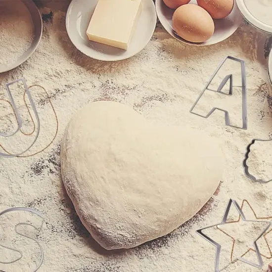 6-Piece Patriotic Metal Cookie Cutter Set - USA, Flag & Map {5}