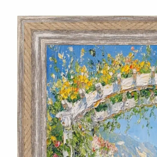 Nautical Rope Dock Boat Rustic White Wash Picture Frame 30x36 frame {4}