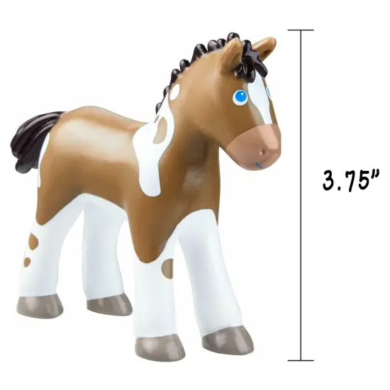 HABA Little Friends Foal Abby - 3.75" Farm Animal Toy Horse Figure Multicolor {7}