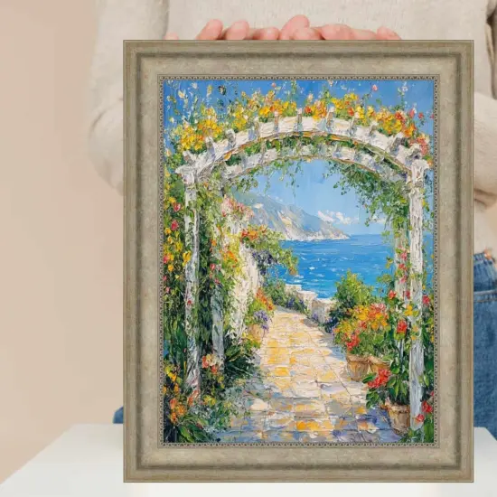 Silver Wave Frame Picture Frame 12x20 frame {7}