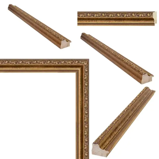 Italian Bright Gold Beaded Picture Frame 12x12 frame {3}