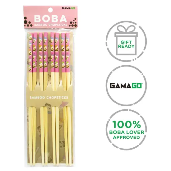 Boba GAMAGO Cast Bamboo Chopsticks | Set of 4 {5}