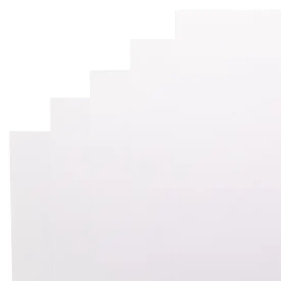 Cardstock 12 x 12 Paper Pack - 65lb Smooth Card Stock for Crafts, Cardmaking, Art Projects - 50 Square Scrapbook Sheets - Double Sided with Solid Core, Brilliant White {7}