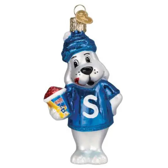 Old World Christmas 4.5 Inch Slush Puppie Tree Ornament , Ornament Frozen Drink Blue {1}