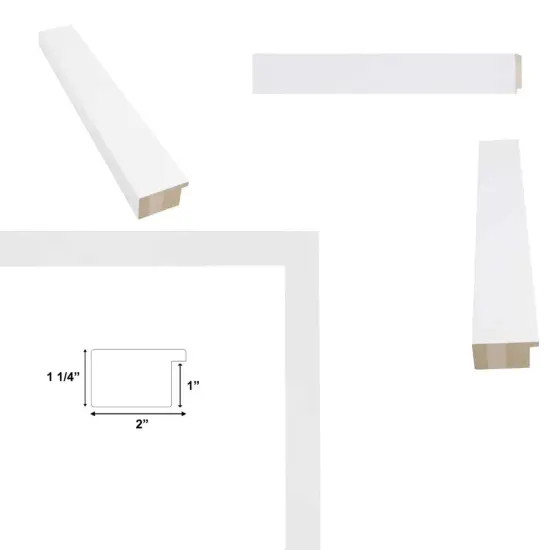 Gallery Matte White Flat Picture Frame- Wide White Frame 20x30 frame {5}