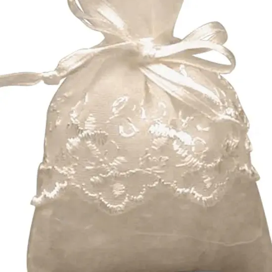 Small Embroidered Skirt Organza Bag 3'' x 4'' for Gifts {5}