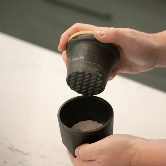 Lehman's Cast Iron Spice Grinder 3-Piece Set, Heavy Duty Manual Spice Mill for Fresh Herbs Salt Pepper and More, Durable Easy-to-Use Kitchen Tool {4}