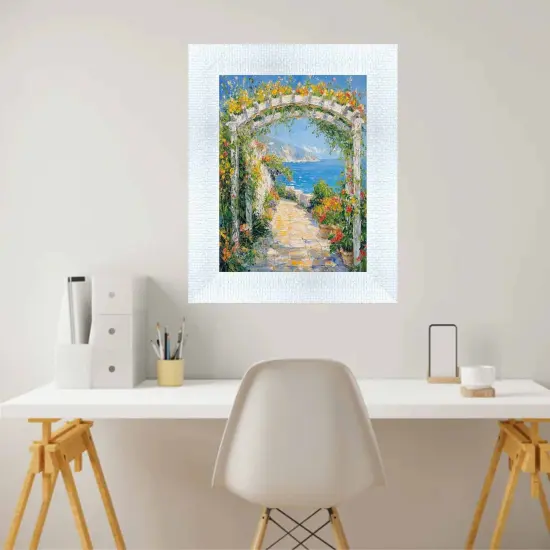 Wide Bright White Glitter Gloss Picture Frame 10x15 frame {3}