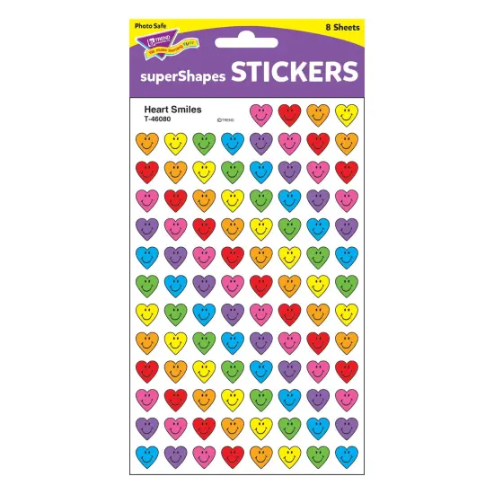 Heart Smiles superShapes Stickers, 800 ct {3}