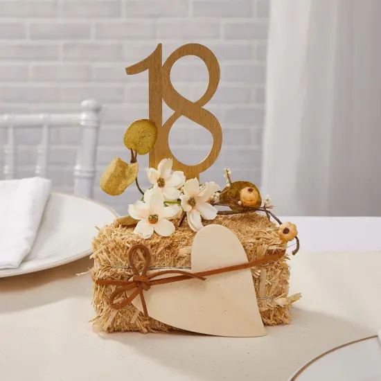 FloraCraft Decorative Natural Straw Bale 2/Pkg-2.5"X2.5"X5" {6}