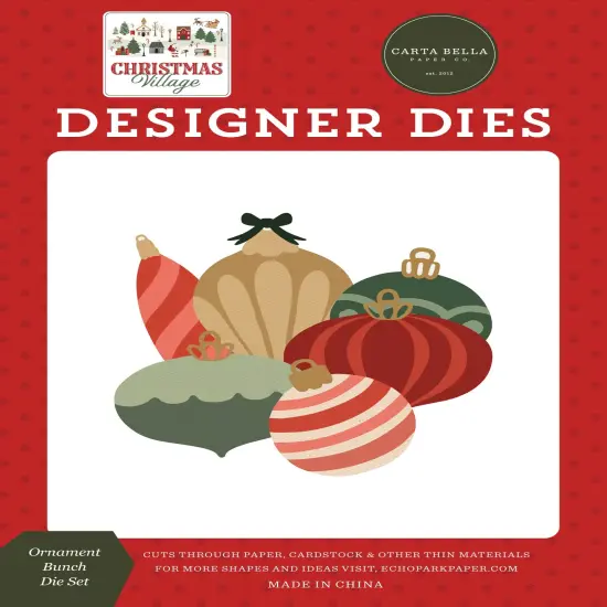 Christmas Village Medium Die Set-Ornament Bunch {1}
