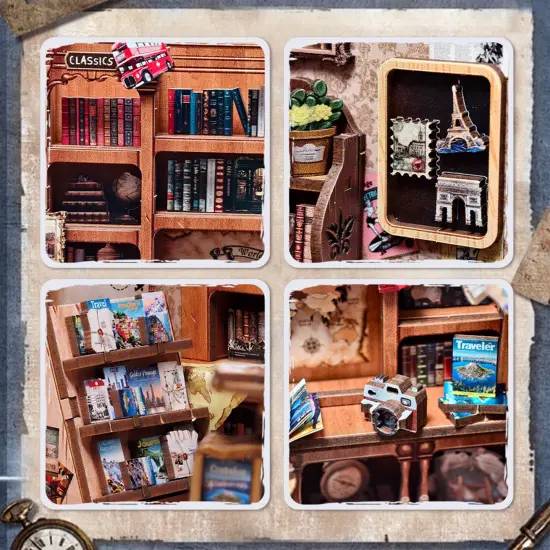 DIY Book Nook Kit - Journey Trace Bookshop {4}