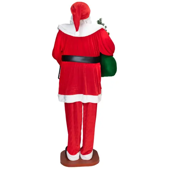 Northlight Animated and Musical Commercial Size Dancing Santa Christmas Figure - 6' Red {7}