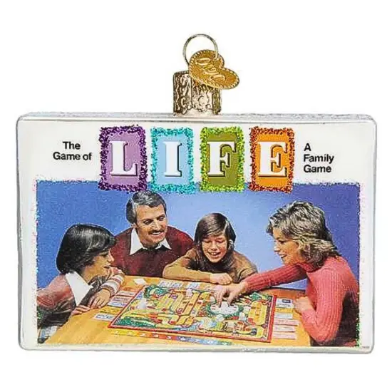 Old World Christmas 2.75 In The Game Of Life Christmas Tree Ornament , Board Game Family Multicolored {1}