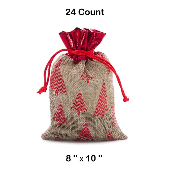 Gilded Tree Faux Jute Bag 8" x 10" Spacious and Durable {1}