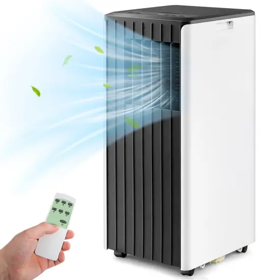 Costway 7100 BTU (10000 BTU ASHARE) Portable Air Conditioner 3-in-1 AC Unit with Cool Dehum Fan Sleep Mode {1}