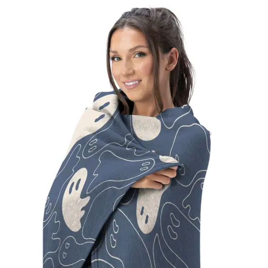 Halloween Silk Touch Throw Blanket Ghost Shapes {3}