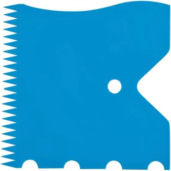 Hutzler 4-in-1 Cake Edger - Comb, Ridge, Wave and Corner Frosting Decorating Tool Mint Green {6}