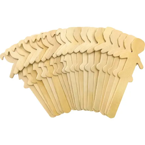 STEM Basics: People-Shaped Craft Sticks - 50 Count {1}