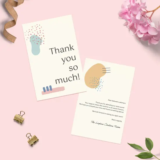 Avery 5-1/2" x 8-1/2" Rectangle, Matte Ivory Invitation Cards {4}