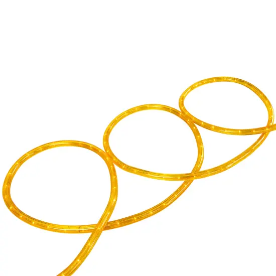 Northlight Incandescent Flexible Outdoor Christmas Rope Lights - Gold - 18' Clear Wire {3}