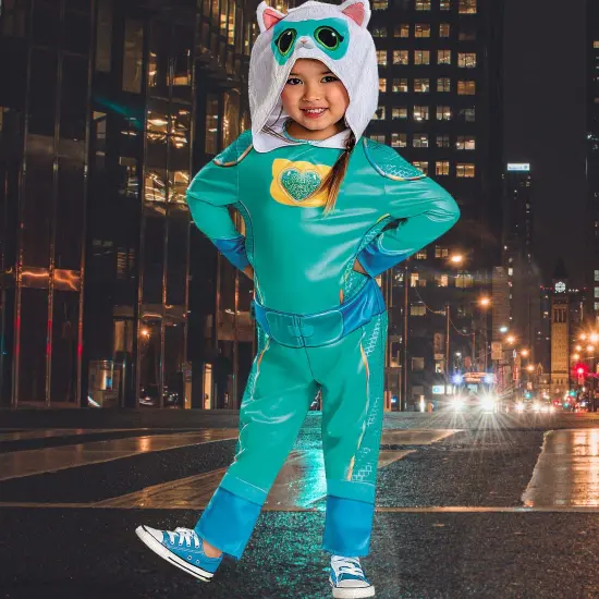 Toddler Classic SuperKitties Bitsy Hooded Jumpsuit Costume {1}
