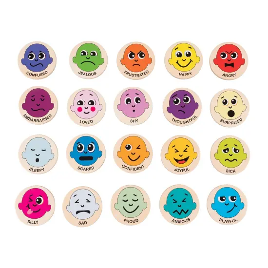 Emotions Wooden Magnets {1}