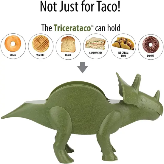 TriceraTACO Sculpted Dinosaur Taco & Snack Holder {5}