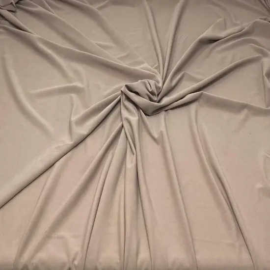 1 Yard Premium ITY Knit Solid Fabric Smooth Stretch Drapey Material for Apparel 58 60 Inch Width Mocha {1}