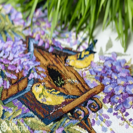 Wisteria K-137 Counted Cross-Stitch Kit {4}