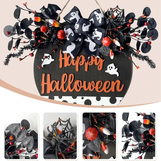14&rdquo; Halloween Door Sign Decorations {1}